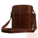 Peterson Férfi Bőr Oldaltáska PTN   720E-OPU-6880   Brown  - Sötét Barna