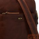 Peterson Férfi Bőr Oldaltáska PTN   720E-OPU-6880   Brown  - Sötét Barna