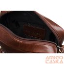 Peterson Férfi Bőr Oldaltáska PTN   720E-OPU-6880   Brown  - Sötét Barna