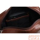 Peterson Férfi Bőr Oldaltáska PTN   720E-OPU-6880   Brown  - Sötét Barna