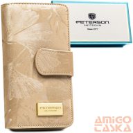   Peterson Női Pénztárca - Echo És Természetes Bőr Ps116- Mlf Beige