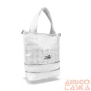 Zellia Női Válltáska/Kézitáska 21026 Fehér-Ezüst - Awi -