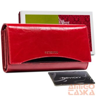 Peterson Női Bőr Pénztárcaptn Pl-490-1797 Red/Black