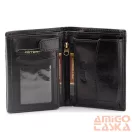 Peterson Férfi Bőr  Pénztárca Ptn 339.01 2-1-1 Black+Red