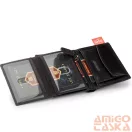 Peterson Férfi Bőr  Pénztárca Ptn 339.01 2-1-1 Black+Red