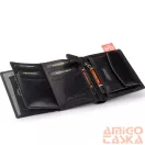 Peterson Férfi Bőr  Pénztárca Ptn 339.01 2-1-1 Black+Red
