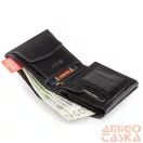 Peterson Férfi Bőr  Pénztárca Ptn 339.01 2-1-1 Black+Red