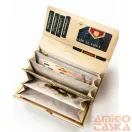 Peterson Női Pénztárca - Echo És Természetes Bőr Ptn Ps401-Mlf-2487 Beige
