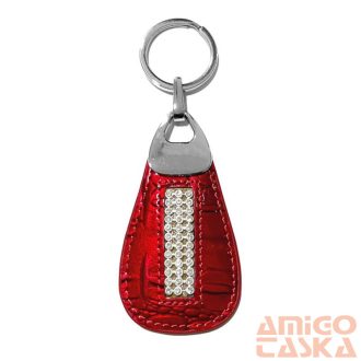Bőr Kulcstartó Brelok-Cry-Ck-3791 Red