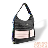   Zellia Női Válltáska/Hátizsáká Alakítható 22007 - Next C. - Fekete-Púder