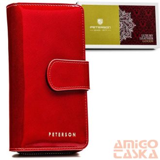   Peterson Női Bőr Pénztárca Ptn 76116-Saf-8607 Red - Piros