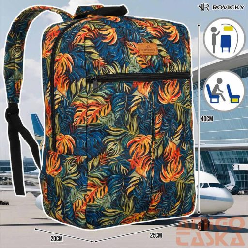 Rovicky Hátizsák | Kézipoggyász - Mintás - R-Pl-01-0439 S14 - 40 X 25 X 20 Cm - Csillámnos