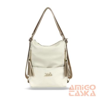   Zellia Női Válltáska/Hátizsáká Alakítható 22199 Beige - Shiny -