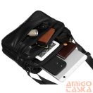 Rovicky Férfi Bőr Oldaltáska R-13204-M-3877 Black - Fekete