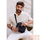 Rovicky Férfi Bőr Oldaltáska R-13204-M-3877 Black - Fekete