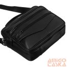 Rovicky Férfi Bőr Oldaltáska R-13204-M-3877 Black - Fekete