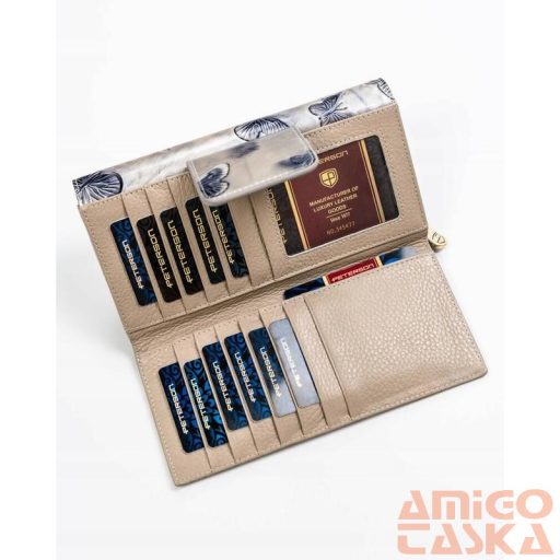 Peterson Női Bőr Pénztárcaptn 42100-Bf-7082 Silver - Ezüst