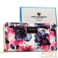   Peterson Női Pénztárca - Echo És Természetes Bőr Ptn Px25-Pf1-4894 Rose