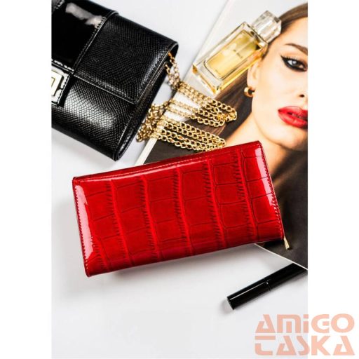 Peterson Női Bőr Pénztárca Ptn 42106-Cb-8720 Red - Piros