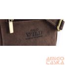 Férfi Bőr Oldaltáska 250-Mh-6388 Brown