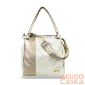 Zellia Női Válltáska Zlb248 Beige-Arany - Pearl-Brw -