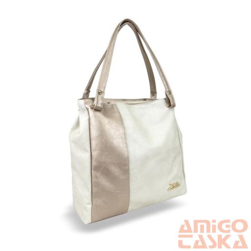 Zellia Női Válltáska Zlb248 Beige-Arany - Pearl-Brw -