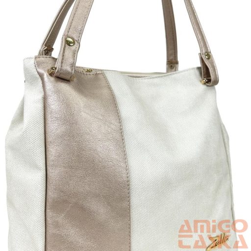Zellia Női Válltáska Zlb248 Beige-Arany - Pearl-Brw -