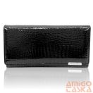 Jennifer Jones Női Bőr Pénztárca Fekete Lakk-5288-2-Nagy Méret