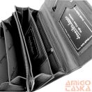 Jennifer Jones Női Bőr Pénztárca Fekete Lakk-5288-2-Nagy Méret