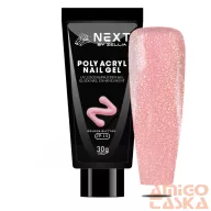 Next By Zellia Poly Gél / Acrylgel Zp-15 - Golden Glitter
