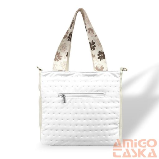 Zellia Női Válltáska 24067 - Next C. Flowers - Fehér - Beige - Arany - Ss-Ch -
