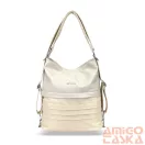 Zellia Női Válltáska/Hátizsáká Alakítható Hz-111 Beige-Arany - Y678 -