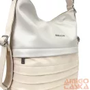 Zellia Női Válltáska/Hátizsáká Alakítható Hz-111 Beige-Arany - Y678 -