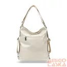 Zellia Női Válltáska/Hátizsáká Alakítható Hz-111 Beige-Arany - Y678 -