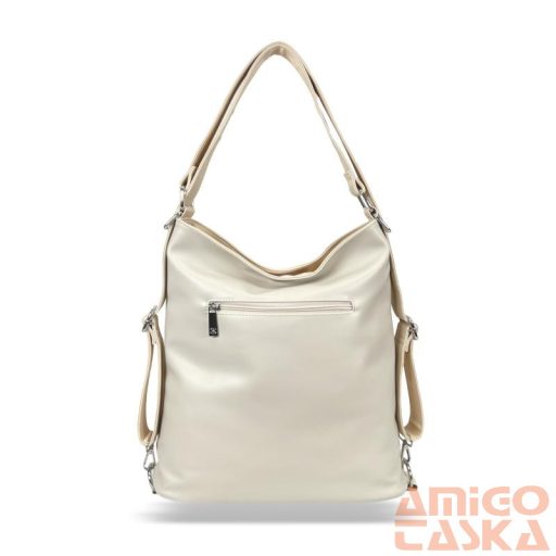 Zellia Női Válltáska/Hátizsáká Alakítható Hz-111 Beige-Arany - Y678 -
