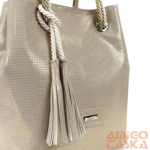 Zellia Női Válltáska C200 Rosegold - Csillámos -