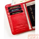 Peterson Női Pénztárca - Echo És Természetes Bőr Ptn Ps115-Pds Red - Piros