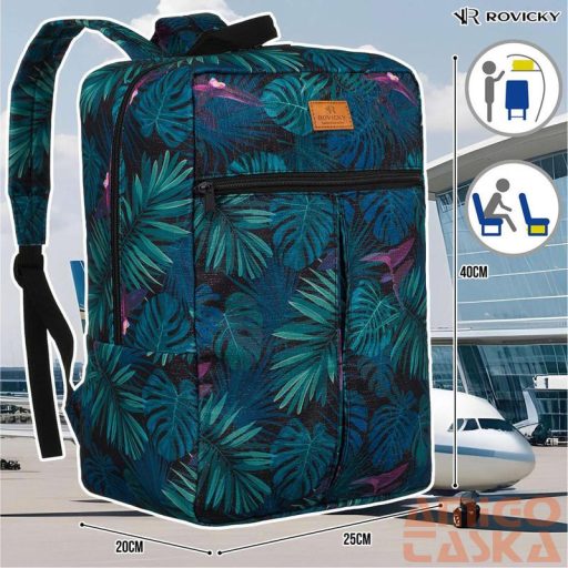 Rovicky Hátizsák | Kézipoggyász - Mintás - R-Pl-01-0460 S17 - 40 X 25 X 20 Cm - Csillámnos