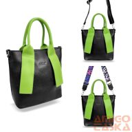 Zellia Női Kézitáska H728 Fekete-Lemon