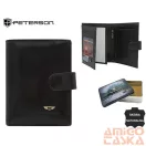 Peterson Férfi Bőr Pénztárca N62L-Vt Black