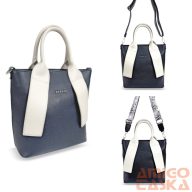 Zellia Női Kézitáska H728 Sötét Kék-Beige