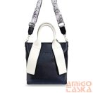 Zellia Női Kézitáska H728 Sötét Kék-Beige