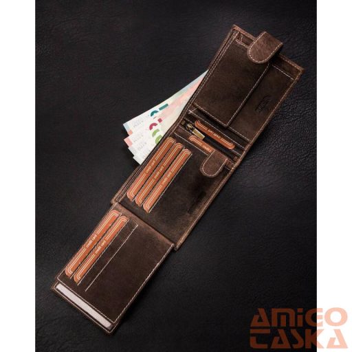 Férfi Bőr Pénztárca Mr-02L-Baw-Bl-8819 Brown