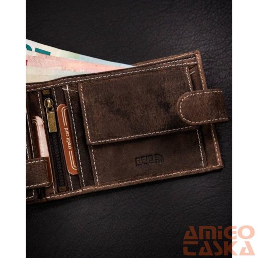Férfi Bőr Pénztárca Mr-02L-Baw-Bl-8819 Brown