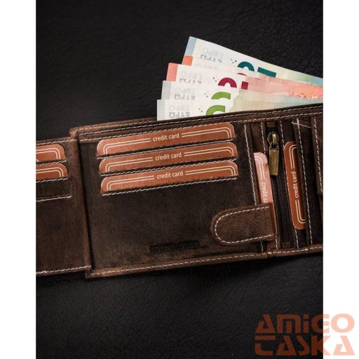 Férfi Bőr Pénztárca Mr-02L-Baw-Bl-8819 Brown