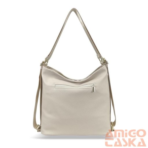 Zellia Női Válltáska/Hátizsáká Alakítható 24083 Beige-Arany - Pearl -