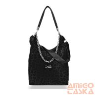 Zellia Női Válltáska 25087 Fekete - Párduc Minta -