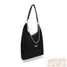 Zellia Női Válltáska 25087 Fekete - Párduc Minta -