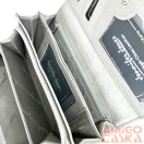 Jennifer Jones Női Bőr Pénztárca 5288-14 Ezüst Lakk - Nagy Méret - Pillangós