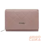 Női Bőr Pénztárca R-Rd-02 Púder - Steppelt - Kicsi Méret -
